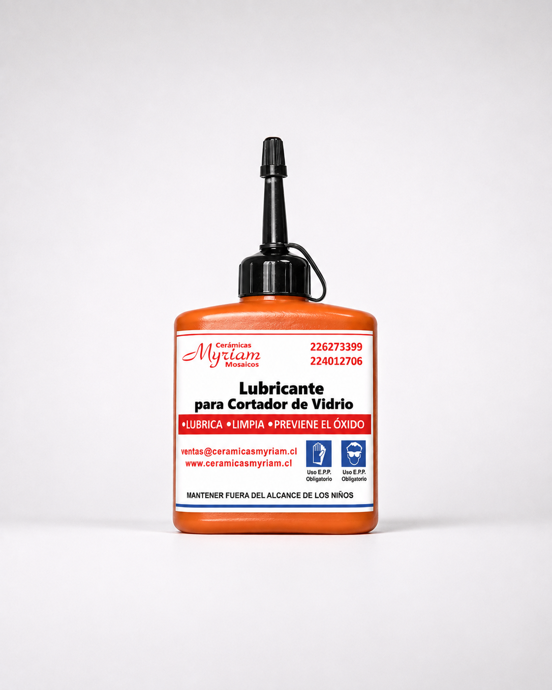 Aceite Lubricante cortador de vidrio fco 30 ml.
