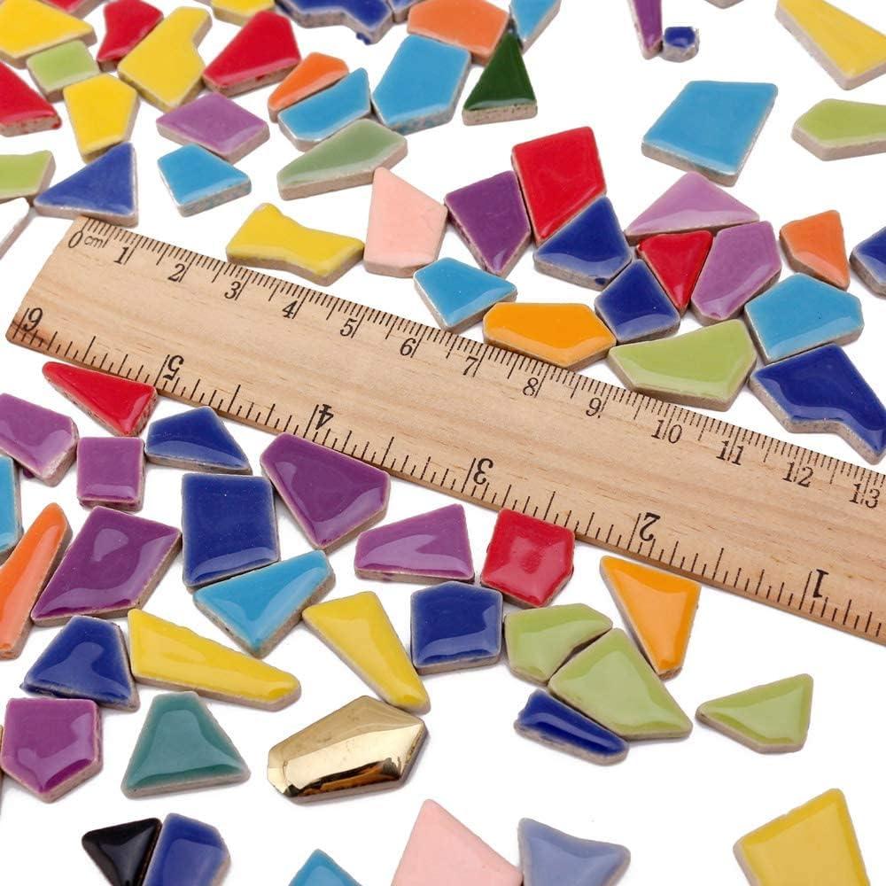 Cod: 232 Bolsa de 50 gramos de ceramica de formas irregulares de colores - Imagen 2