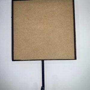 perchero fierro 15 cm x 15 cm pintado negro