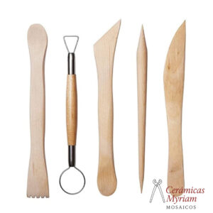 Kit de Herramientas para Arcilla Madera – Set Profesional 5PCS