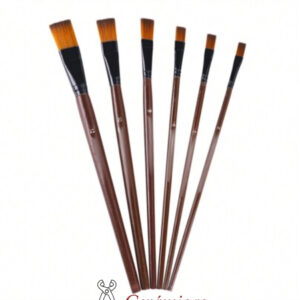 Set Pinceles Punta Angular 6PCS