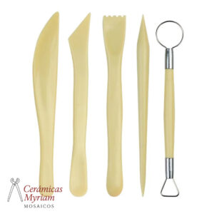 Set de Herramientas para Arcilla Plastico – Kit de 5PCS