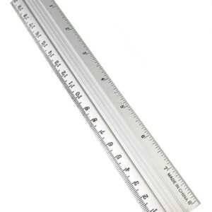 Regla aluminio 20 cm.