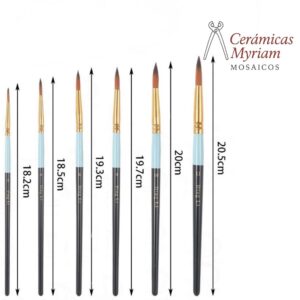 Set Pinceles Punta Redonda 6PCS