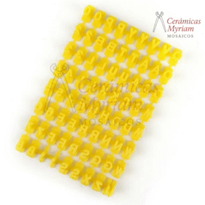 Set Mini Letras para Estampado en Cerámica