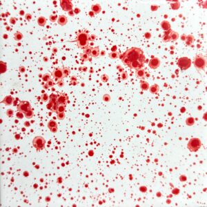 Azulejo cod 402 (blanco con gotas rojas)