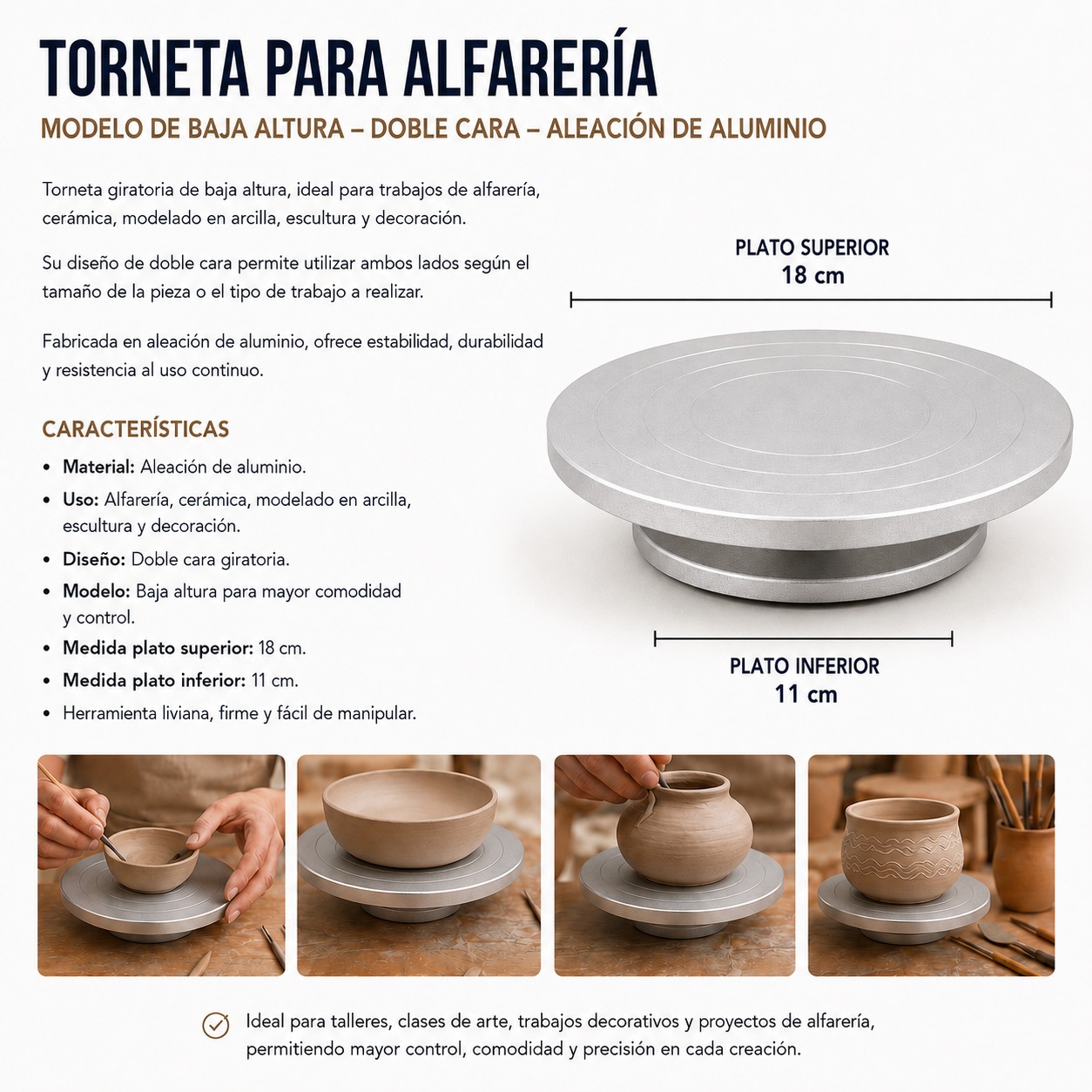 Torneta Doble cara 18cm - Imagen 2