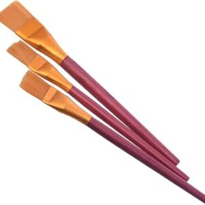 Set Pinceles Plano 3PCS Mango rosado
